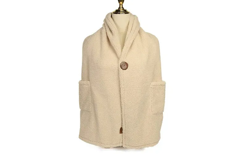 ImDutch Levi sjaal naturel teddy 180x48