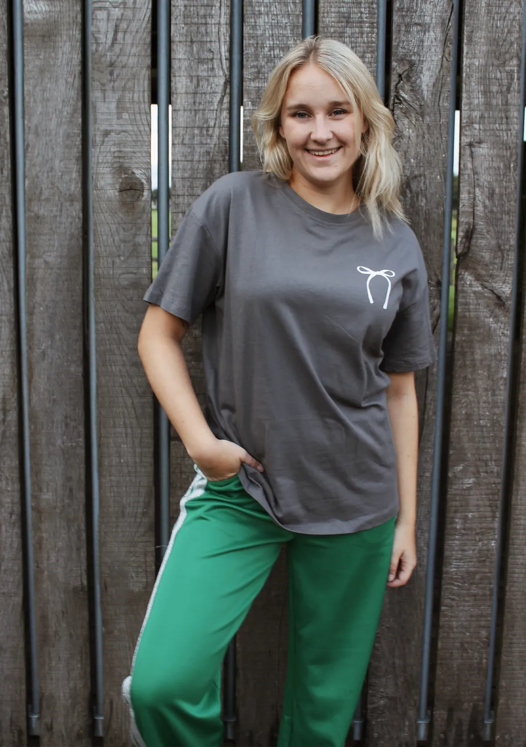 LOVEDRUNKY With Love Always T-shirt Grijs loose fit
