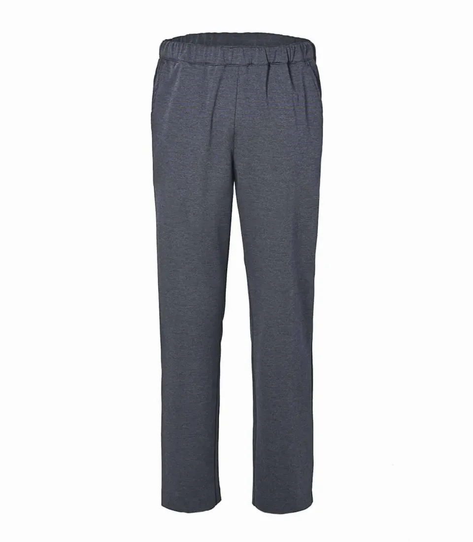 Seniorenkleding Weiden heren pantalon grijs tricot elastiek