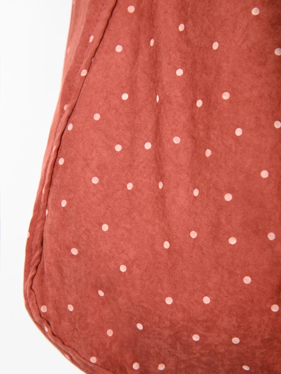 Amiek Stipjes draagtas bordeaux stippen polyester