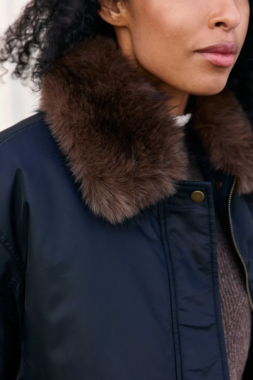 La Petite Etoile Naria bomber zwart oversize