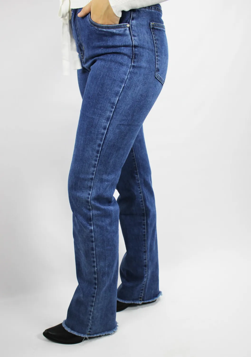 LOVEDRUNKY Wide Leg jeans denim blauw hoge taille