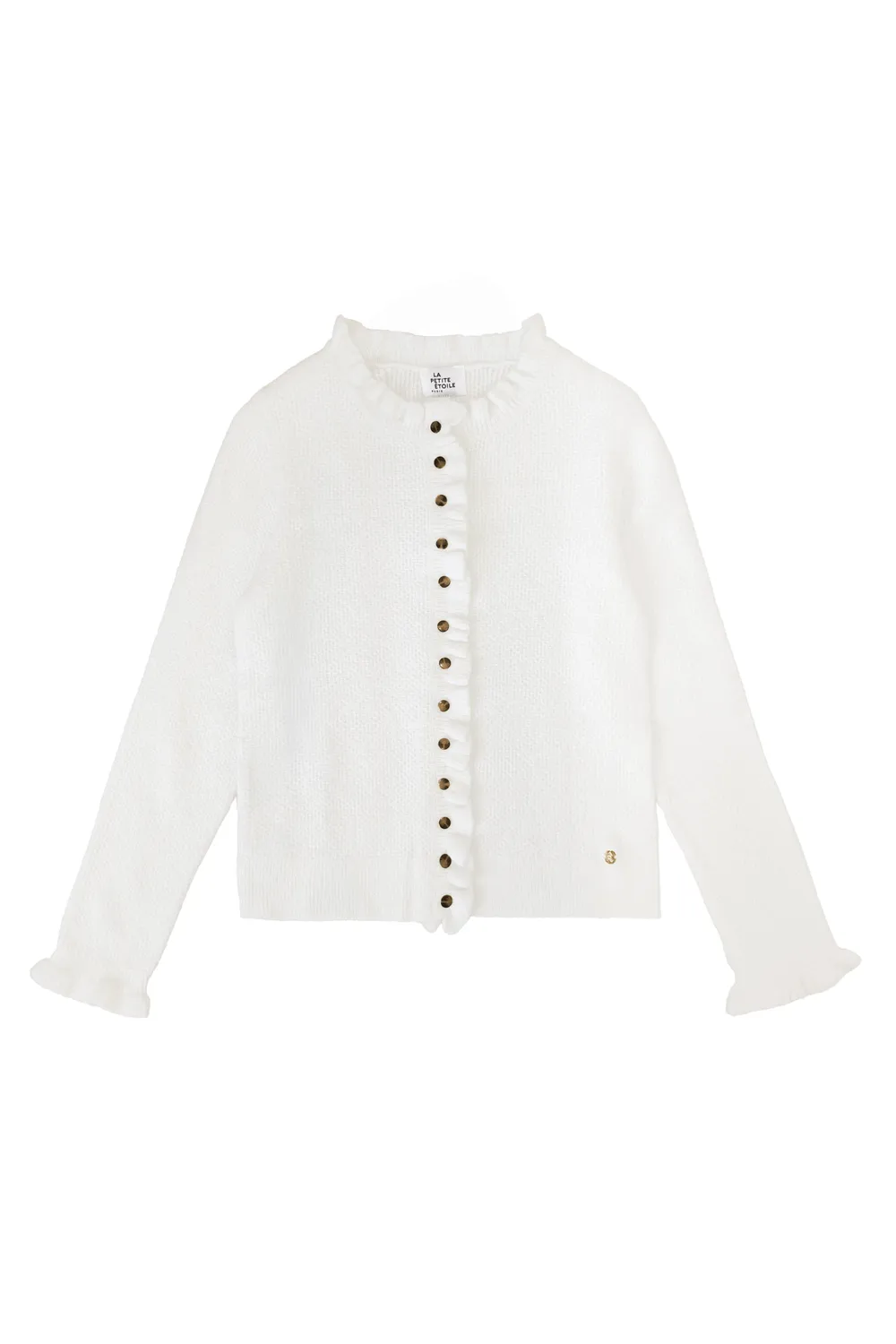 La Petite Etoile Mudya vest ecru honingraat
