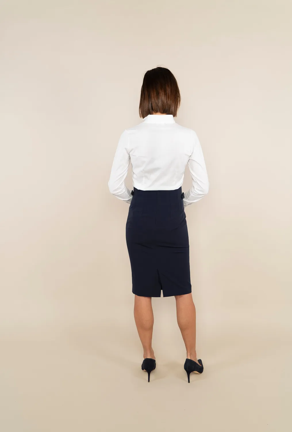 Laboutiek Pencil Skirt kokerrok navy blue koker
