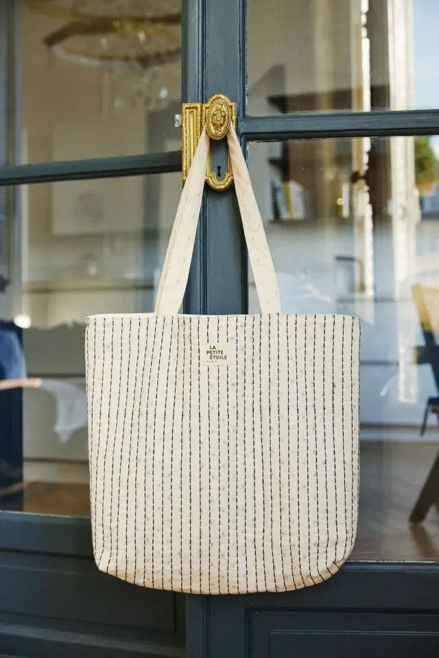 La Petite Etoile Briller shopper ecru katoen