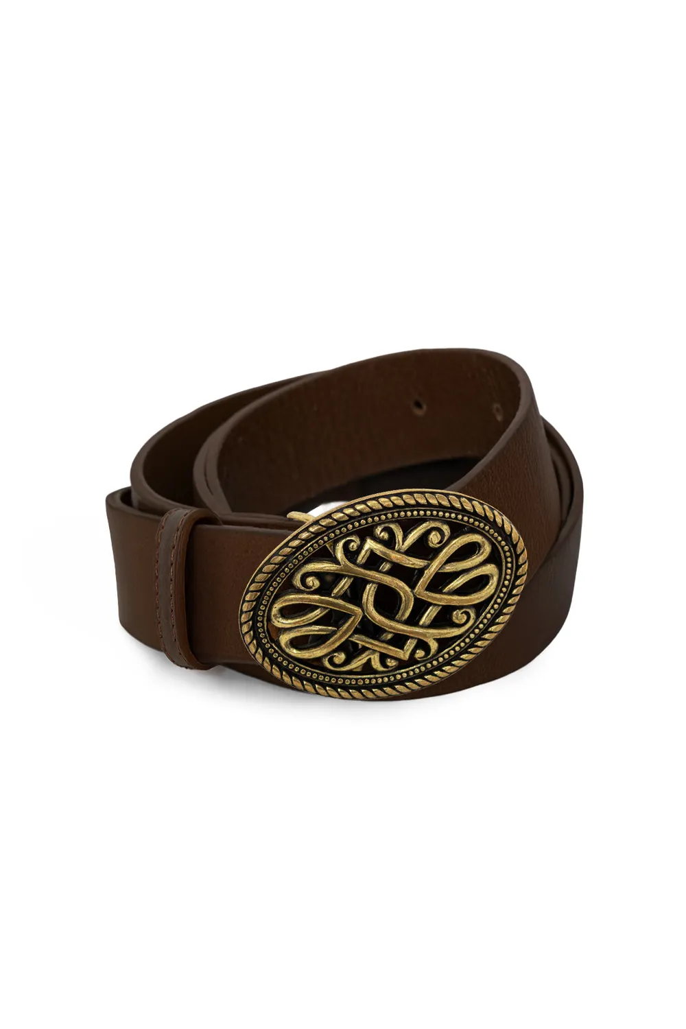 La Petite Etoile Aurore riem bruin leer met gesp