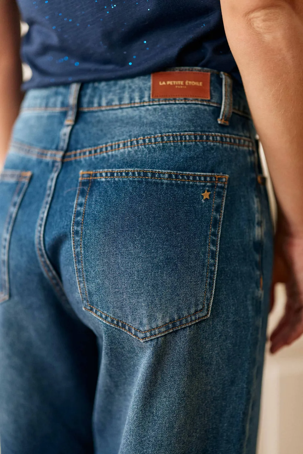 La Petite Etoile Peguy baggy jeans dark stone