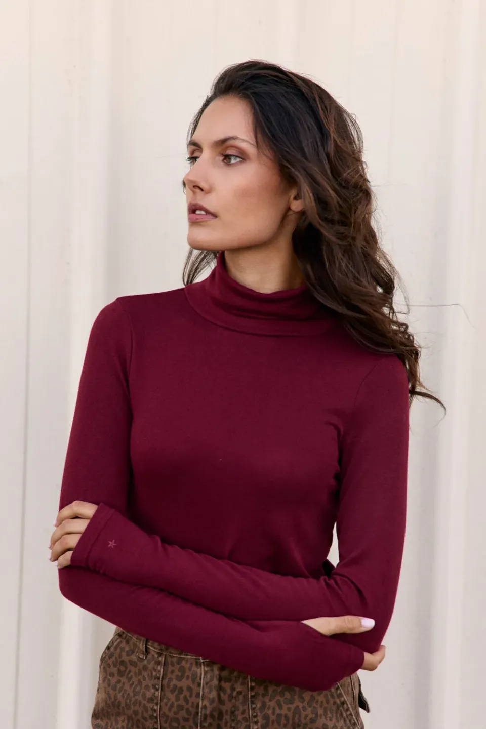 La Petite Etoile Tovany coltrui bordeaux fijne brei