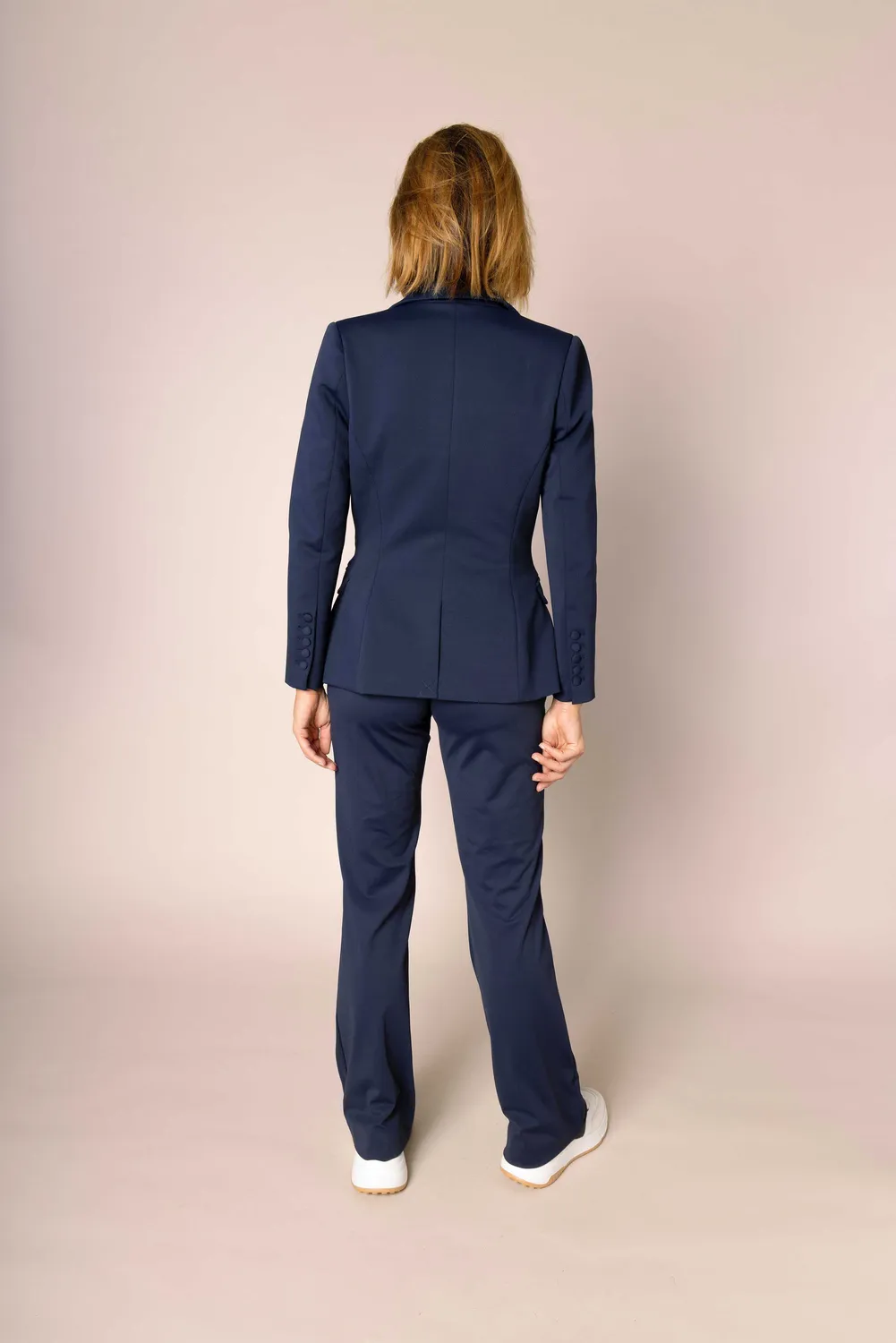 Laboutiek Eternel blazer marineblauw gevoerd