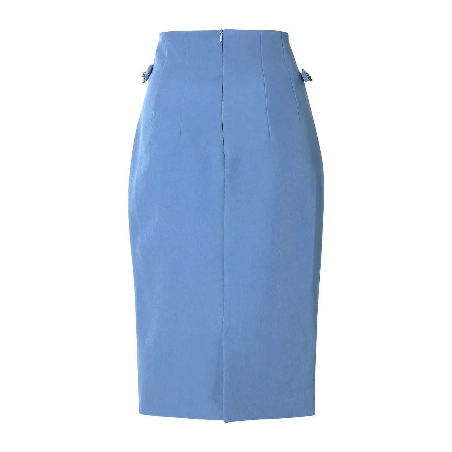 Laboutiek Pencil Skirt kokerrok ocean blue strik
