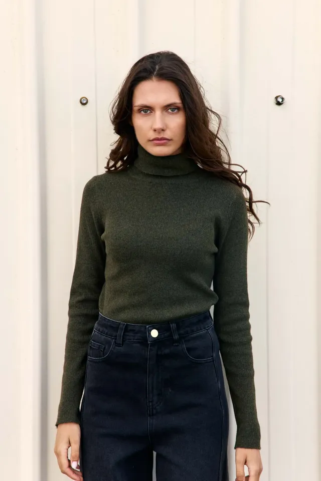 La Petite Etoile Milia coltrui kaki fijne brei