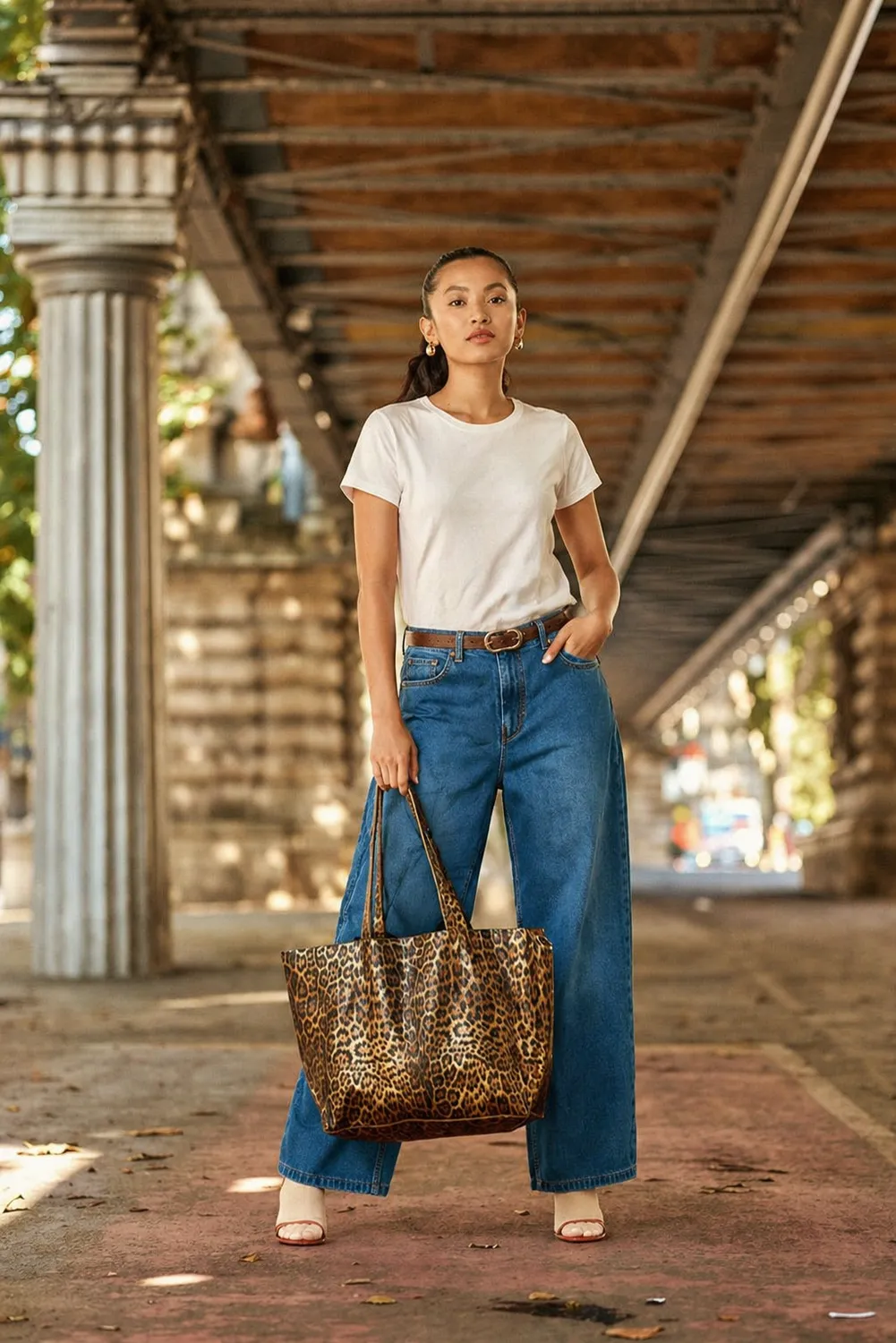 La Petite Etoile Aldo shopper luipaard print TU
