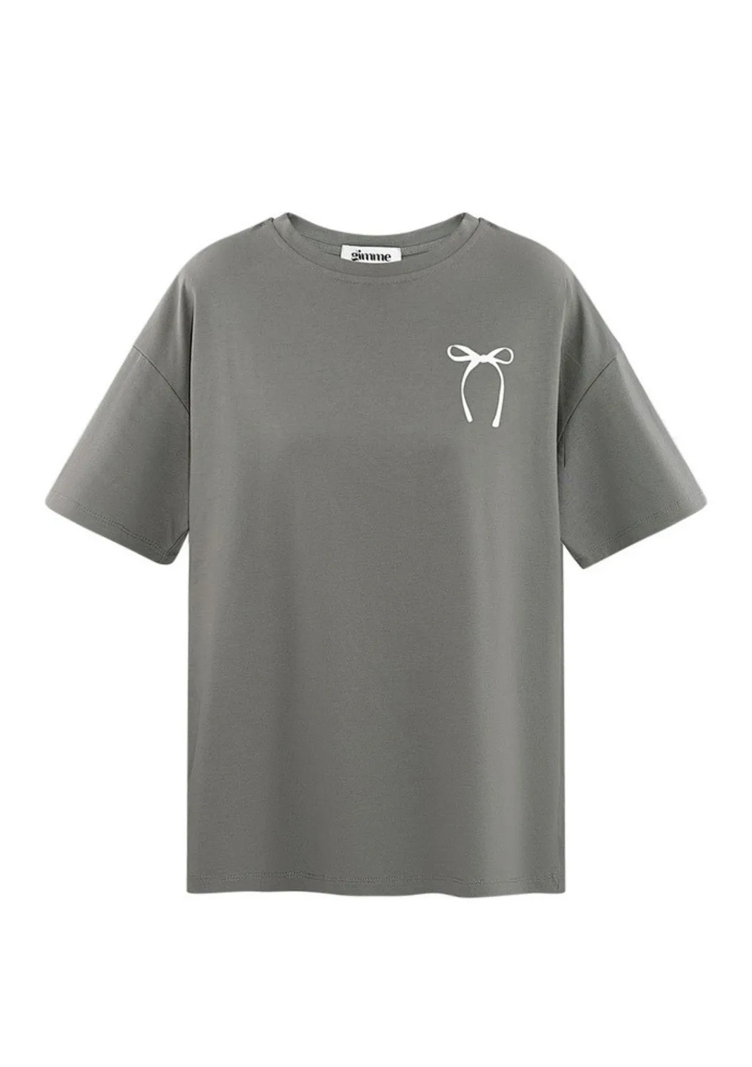 LOVEDRUNKY With Love Always T-shirt Grijs loose fit