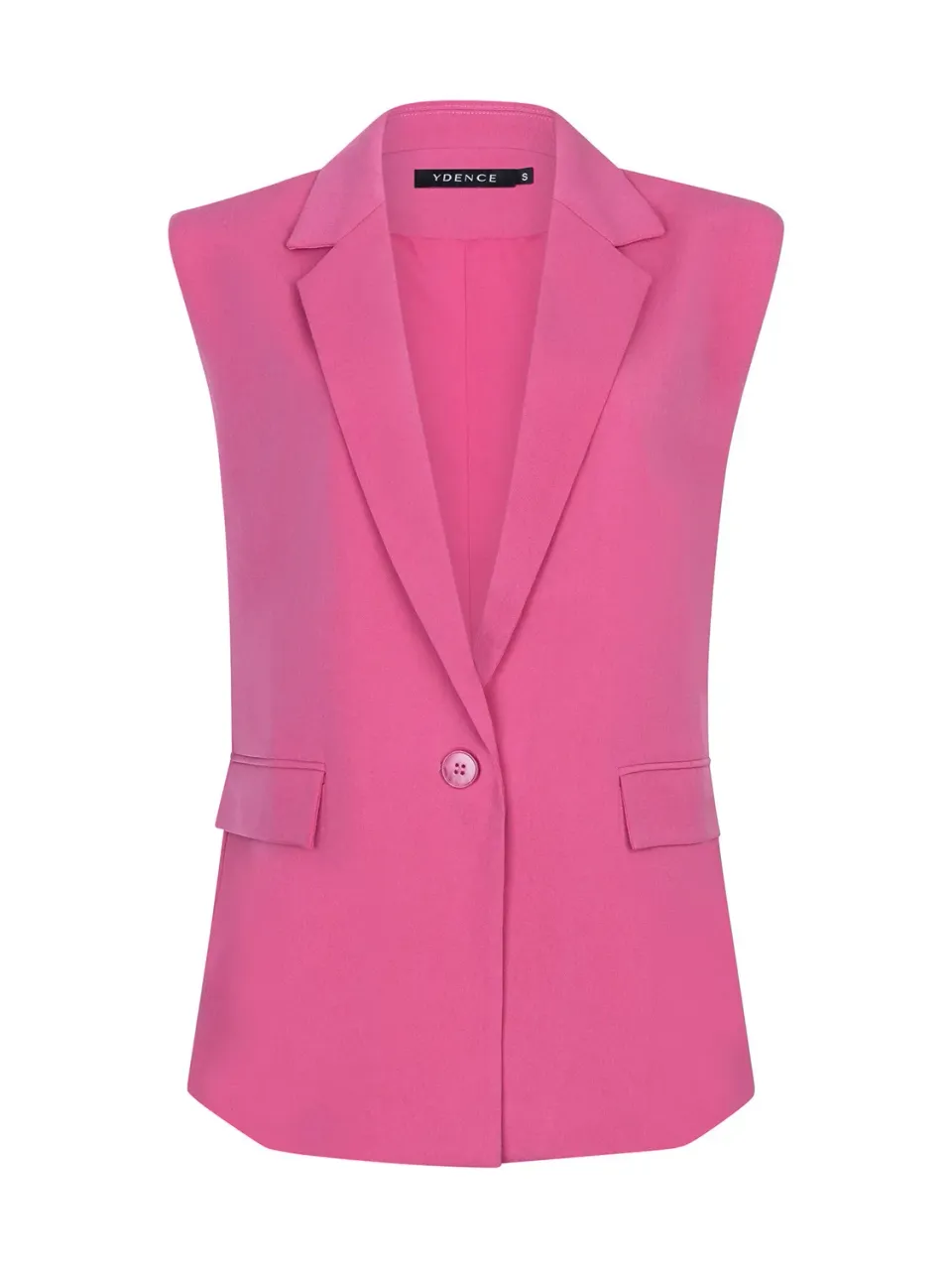 Amiek Lima berry pink gilet mouwloos