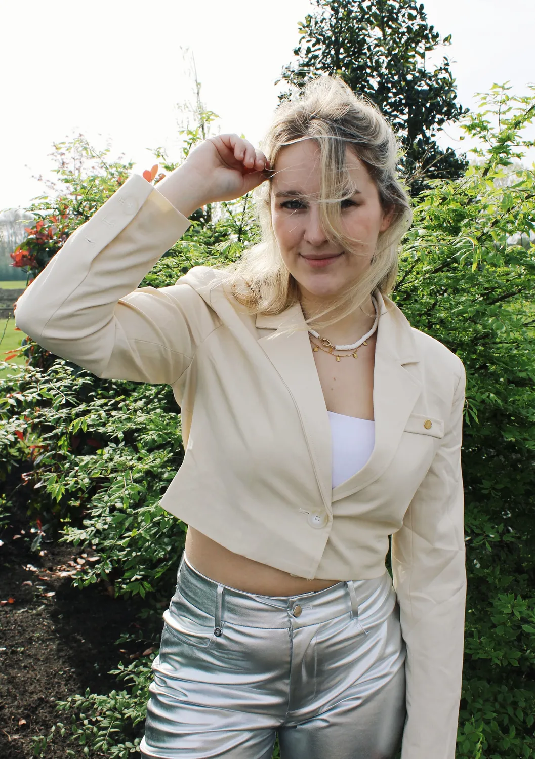 LOVEDRUNKY Cropped Blazer blazer crème kort