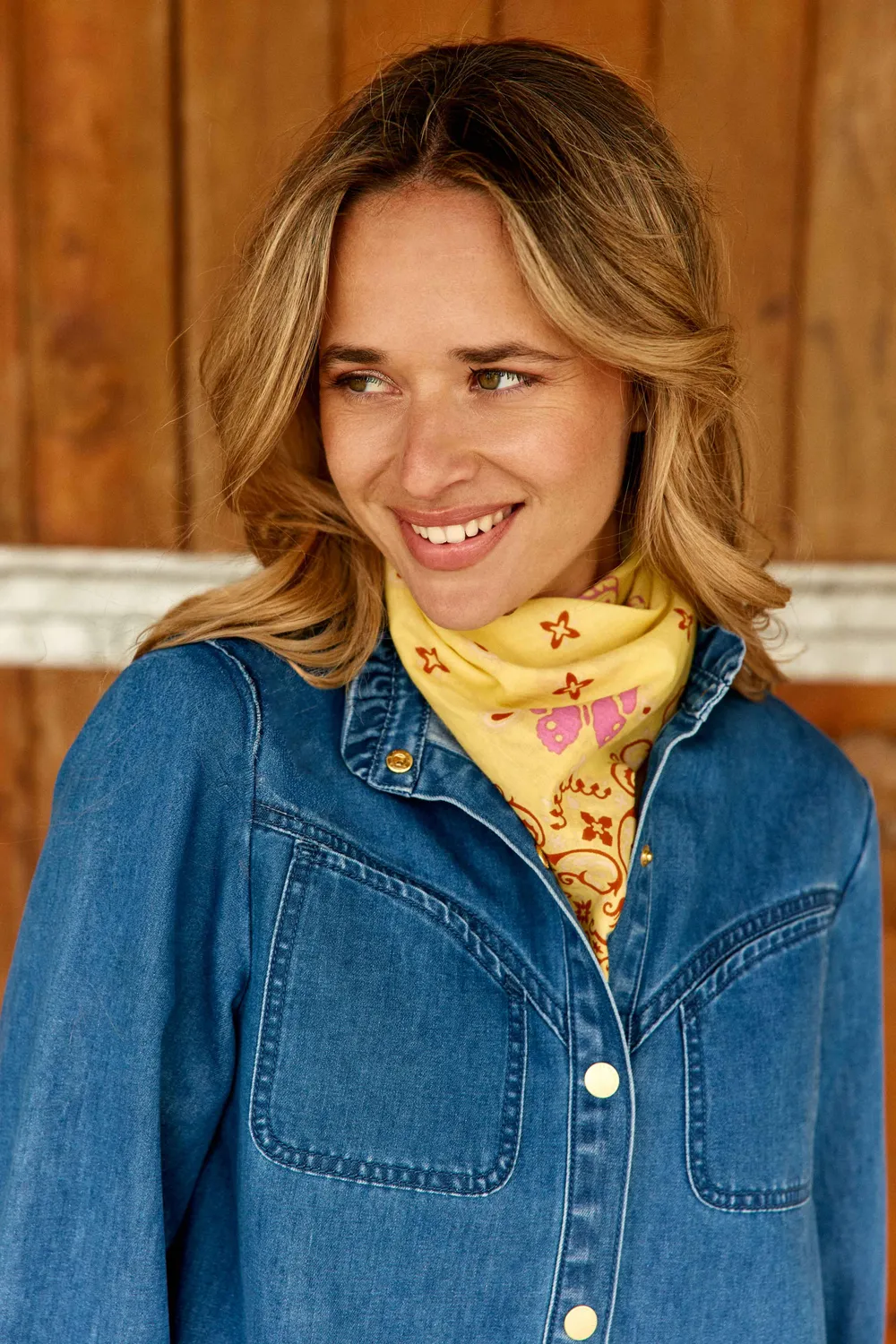 La Petite Etoile Alexia sjaal geel bandana