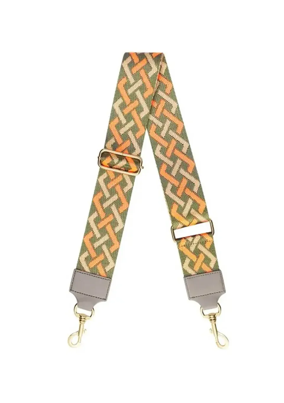 LOVEDRUNKY Graphic tasriem groen 130 cm
