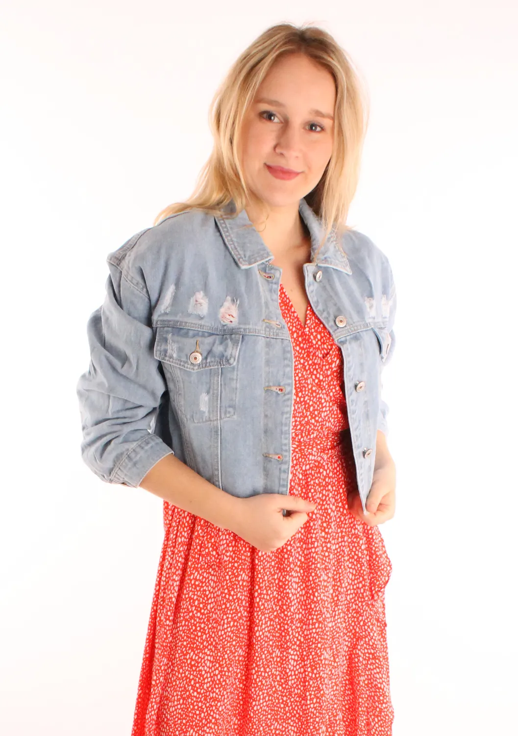 LOVEDRUNKY Denim Jacket spijkerjas blauw kort
