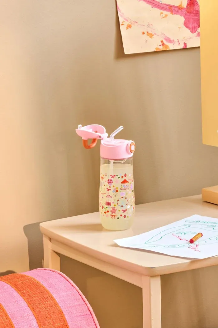 Rice Fun Fair drinkfles roze 550 ml kind