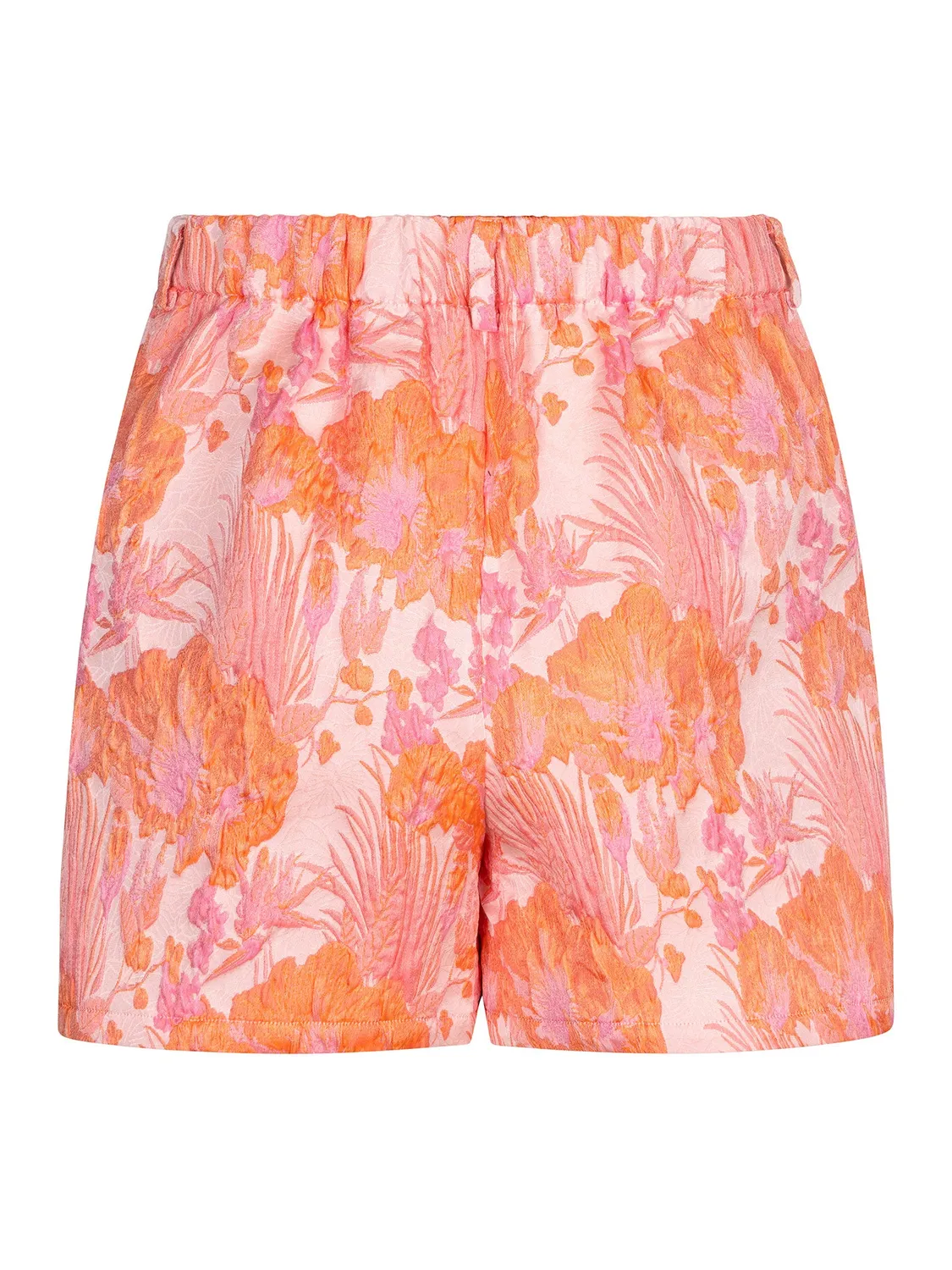 Amiek Short Isla short oranje bloemenprint S