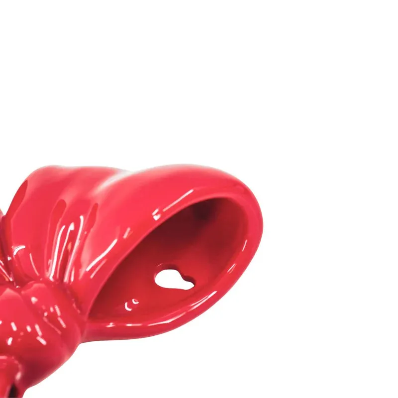 Amiek Strik muurvaas keramiek rood 19 cm