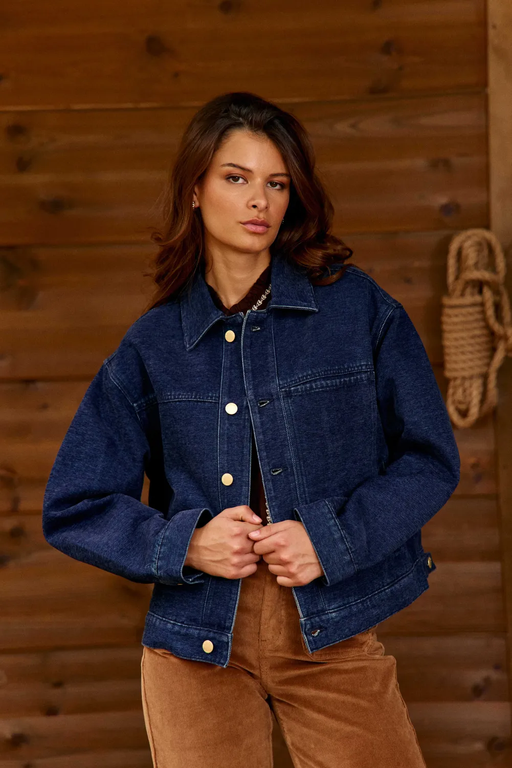 La Petite Etoile Viana spijkerjas wash recht polo