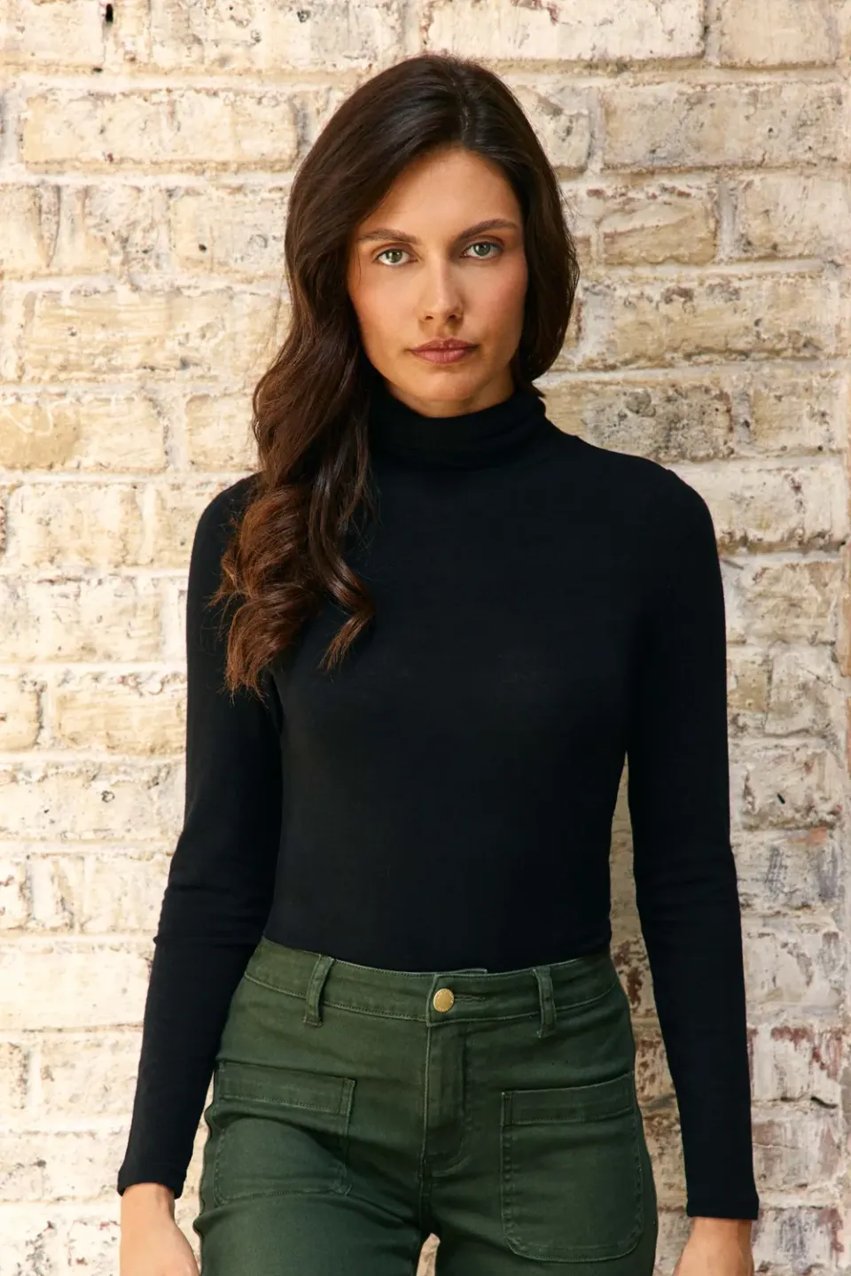 La Petite Etoile Tova shirt col zwart duimgat