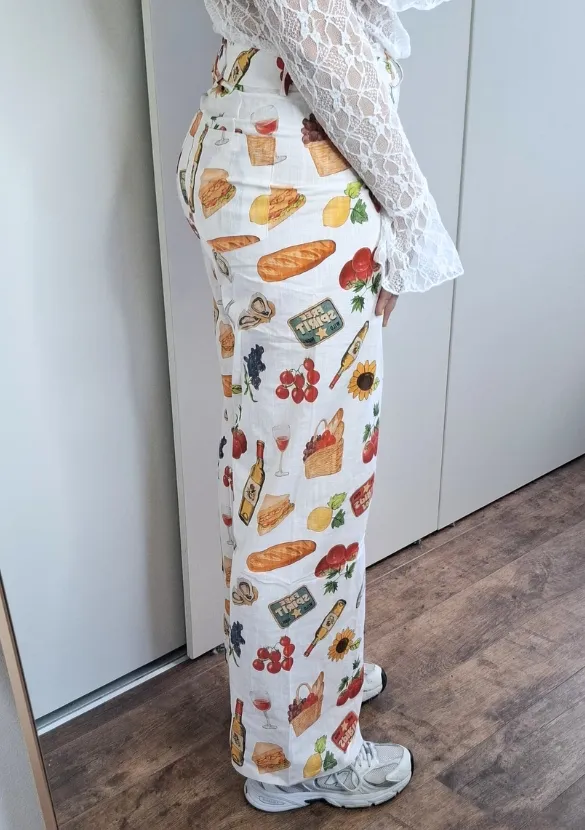 LOVEDRUNKY Dolce Vita broek wit hoge taille
