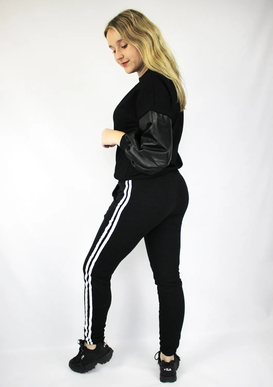 LOVEDRUNKY Stripe jogger zwart zijstreep