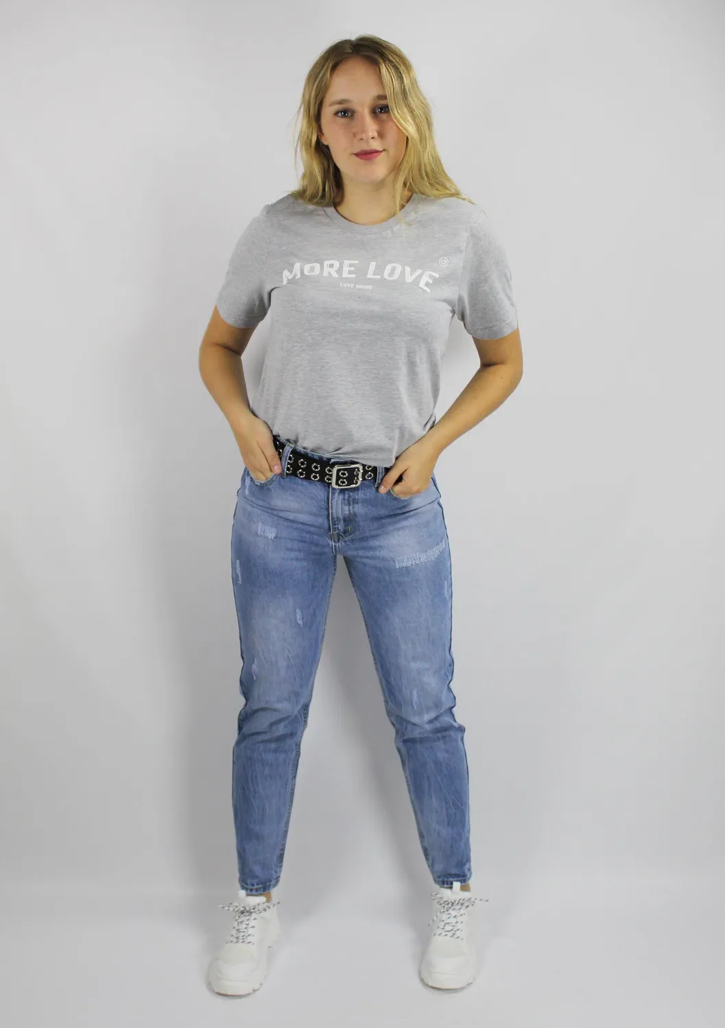 LOVEDRUNKY Mom Jeans blue denim 5-pocket