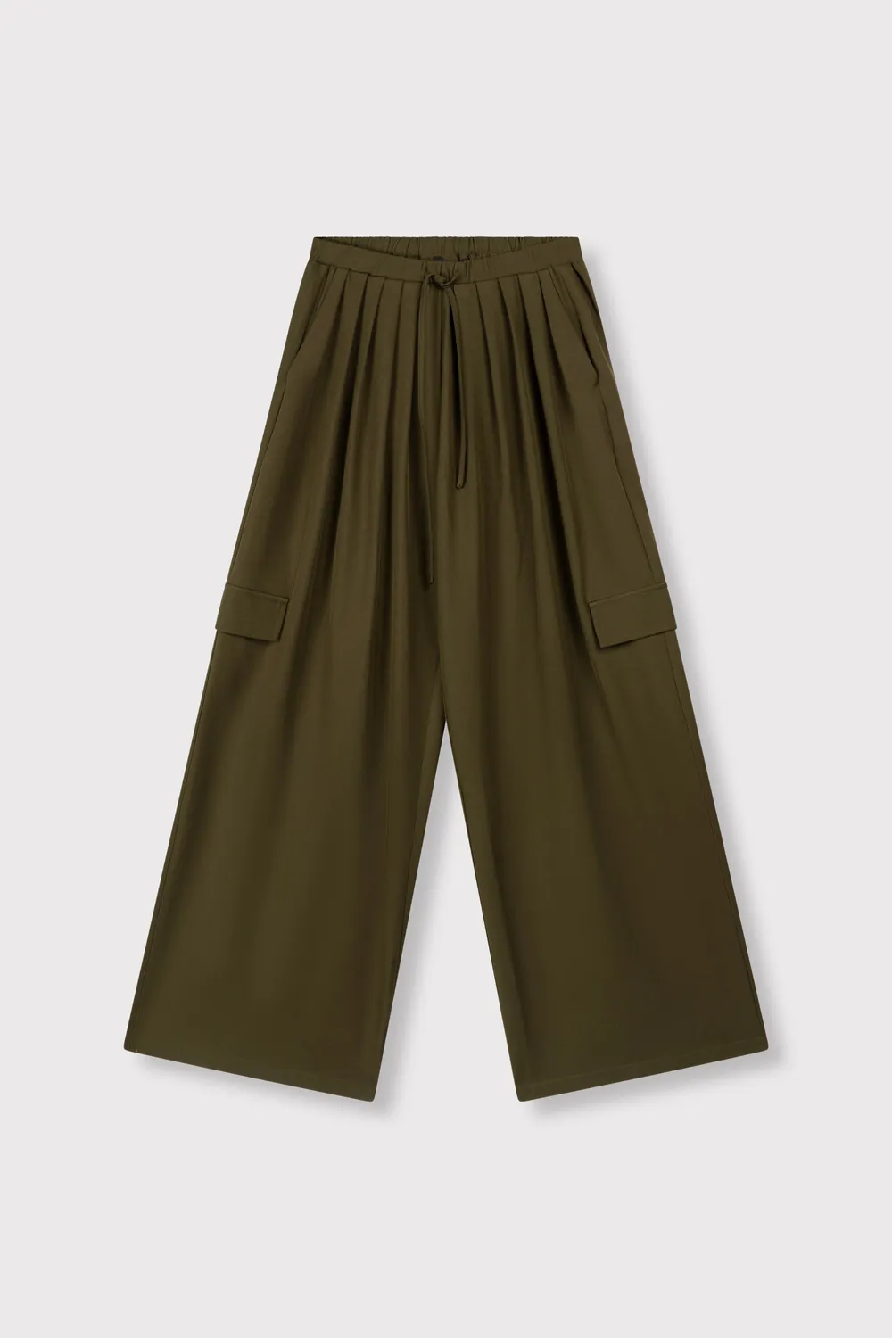 Amiek Mila cargo broek army groen