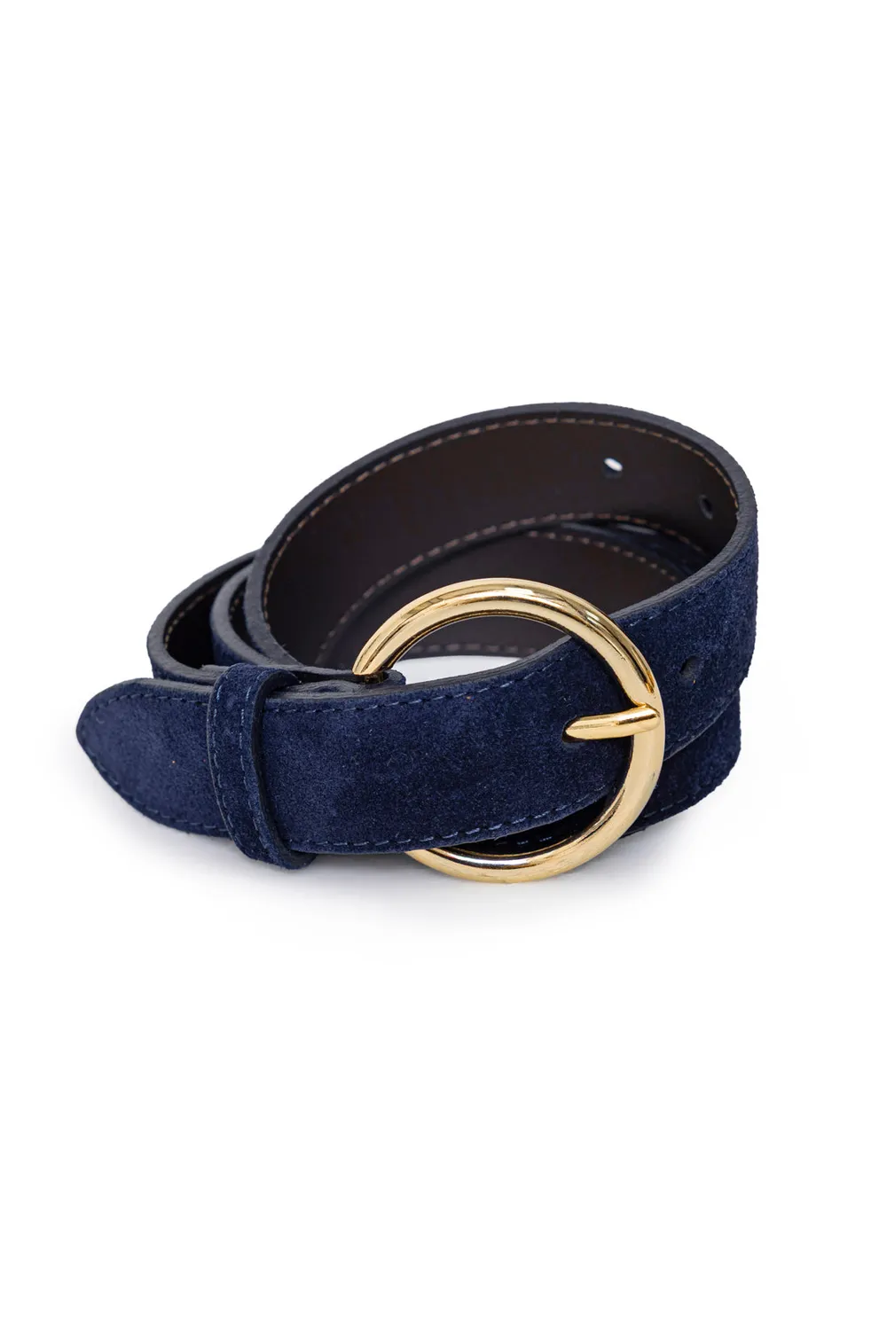 La Petite Etoile Dixon leren riem marine suède