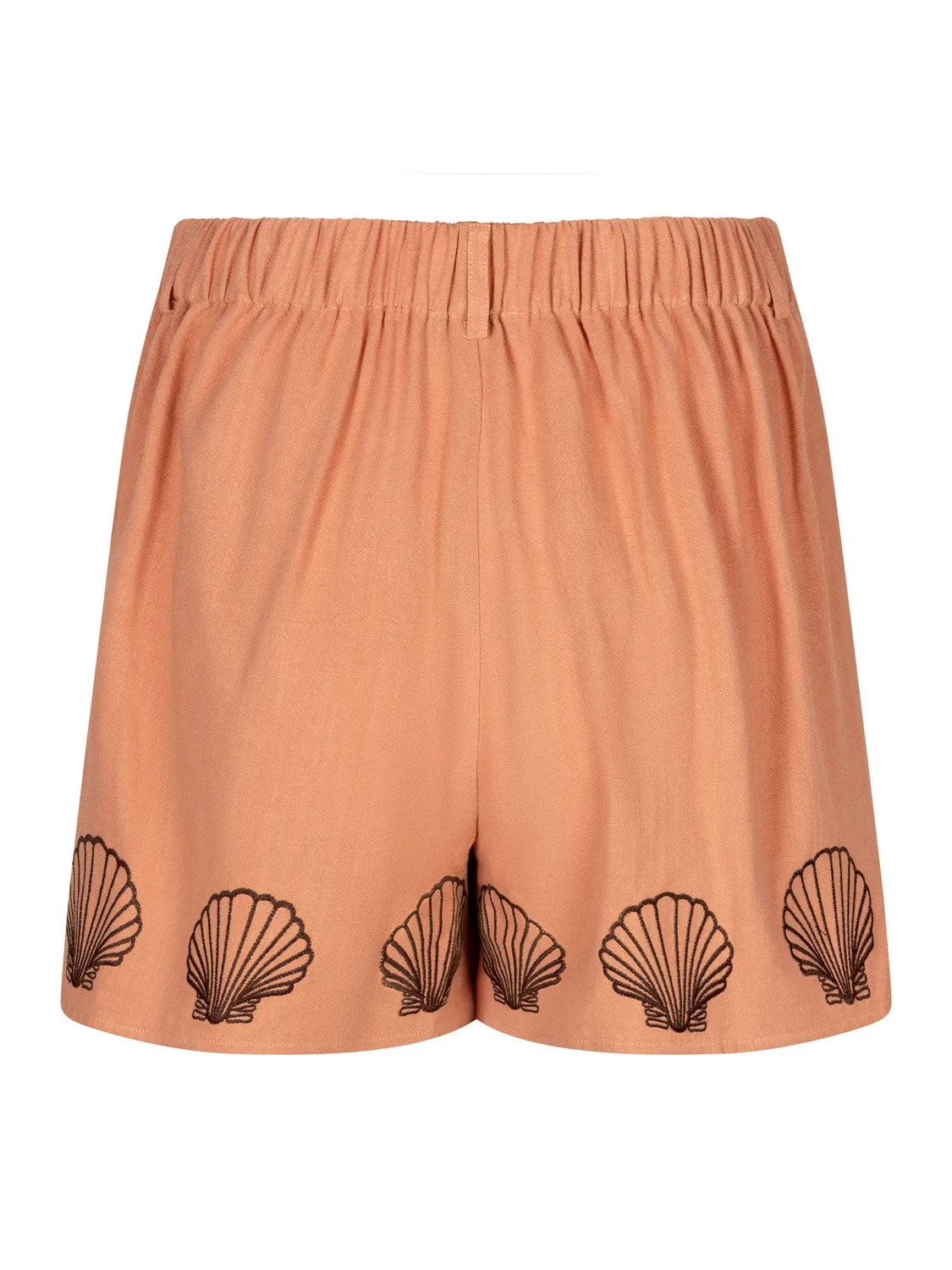 Amiek Elena short burned orange linnenmix