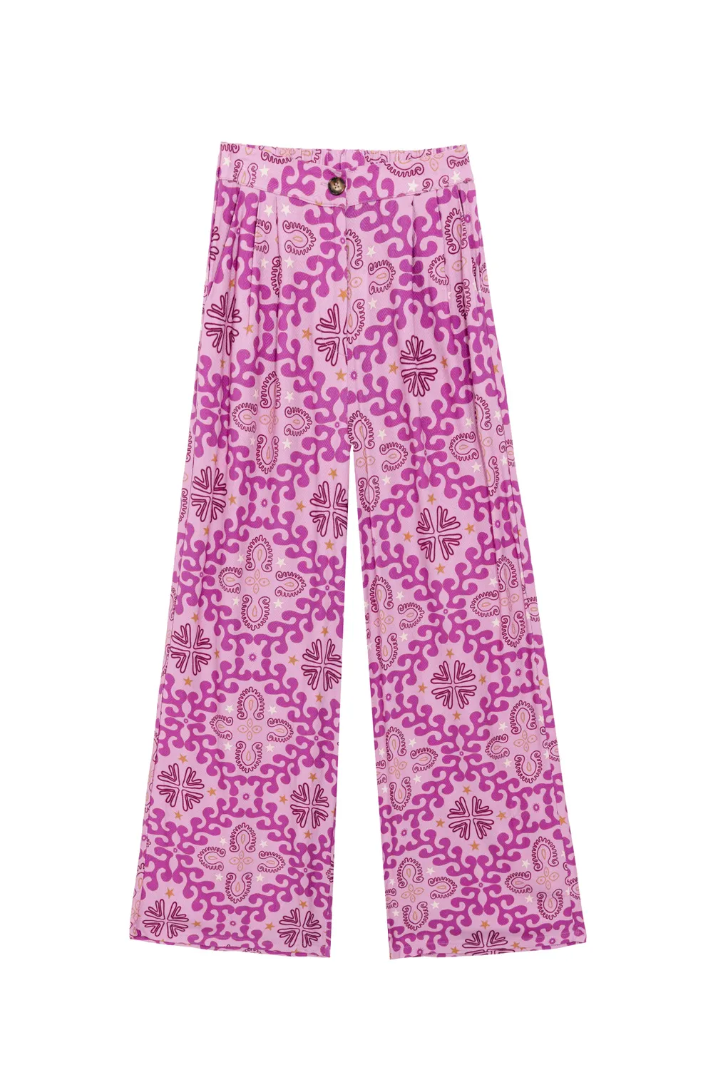 La Petite Etoile Pozo wijde broek cowboy bandana print