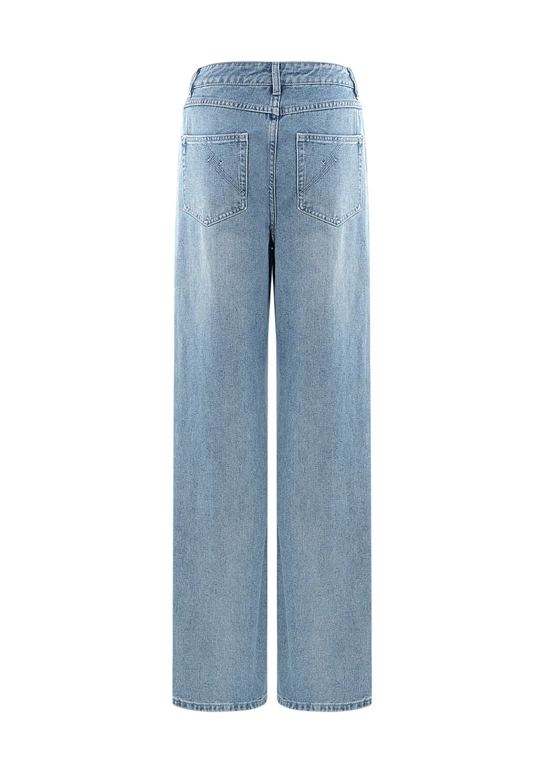 LOVEDRUNKY Wide Leg jeans lichtblauw high waist