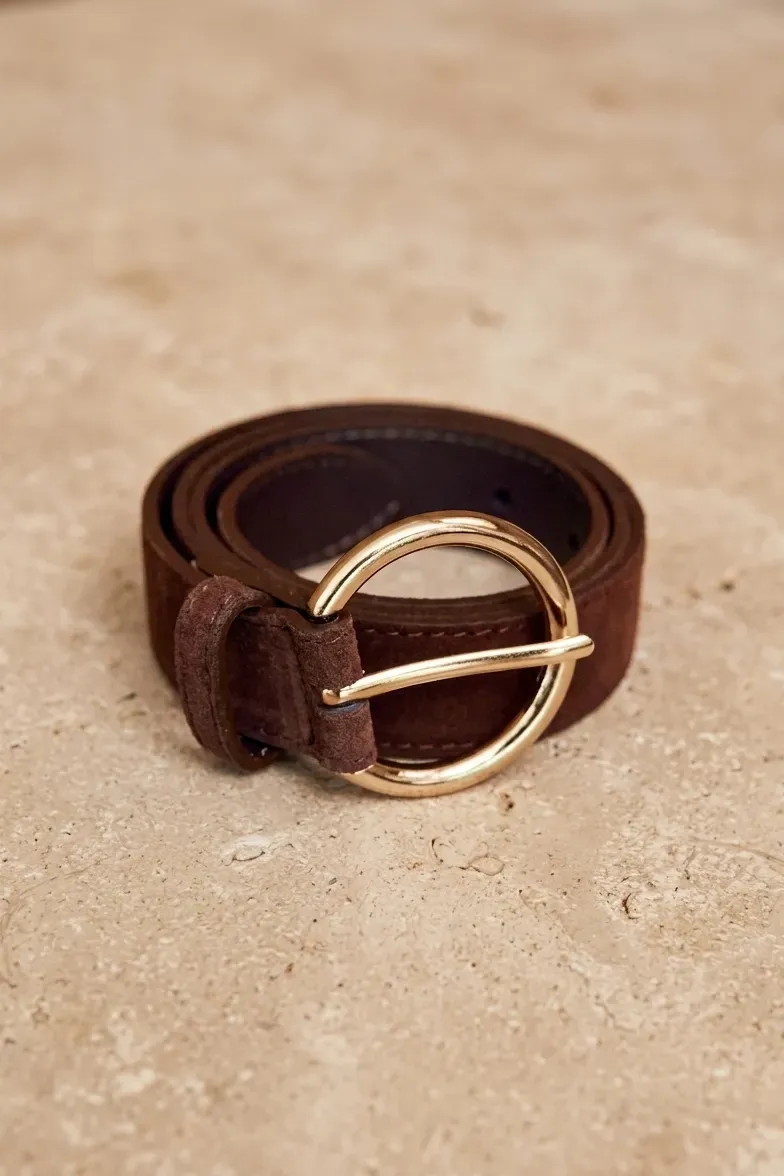 La Petite Etoile Dixon riem bruin suedeleer Italiaans