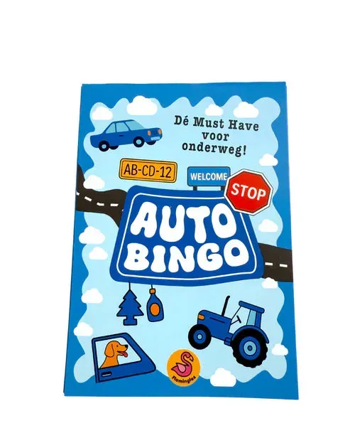 Amiek Auto Bingo reisspel onderweg