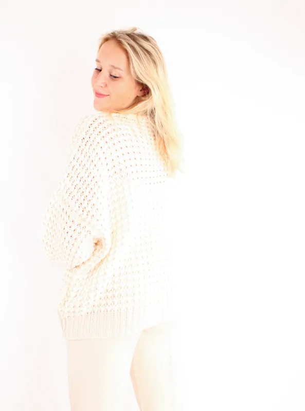 LOVEDRUNKY Elsie vest beige cozy