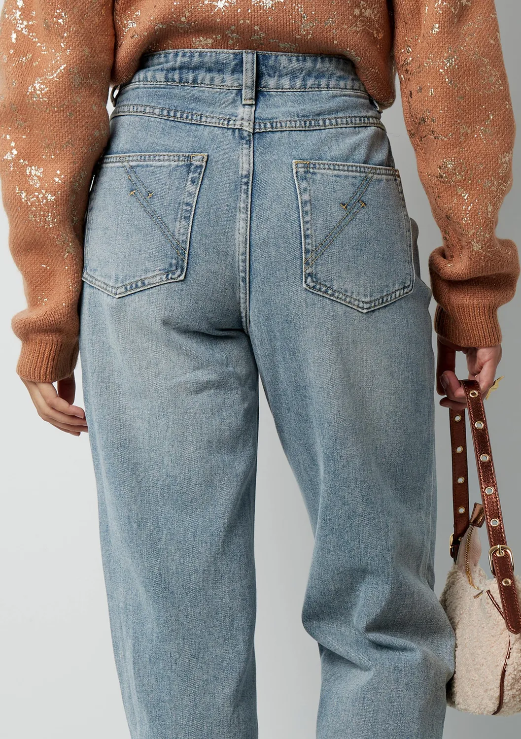 LOVEDRUNKY Wide Leg jeans lichtblauw high waist
