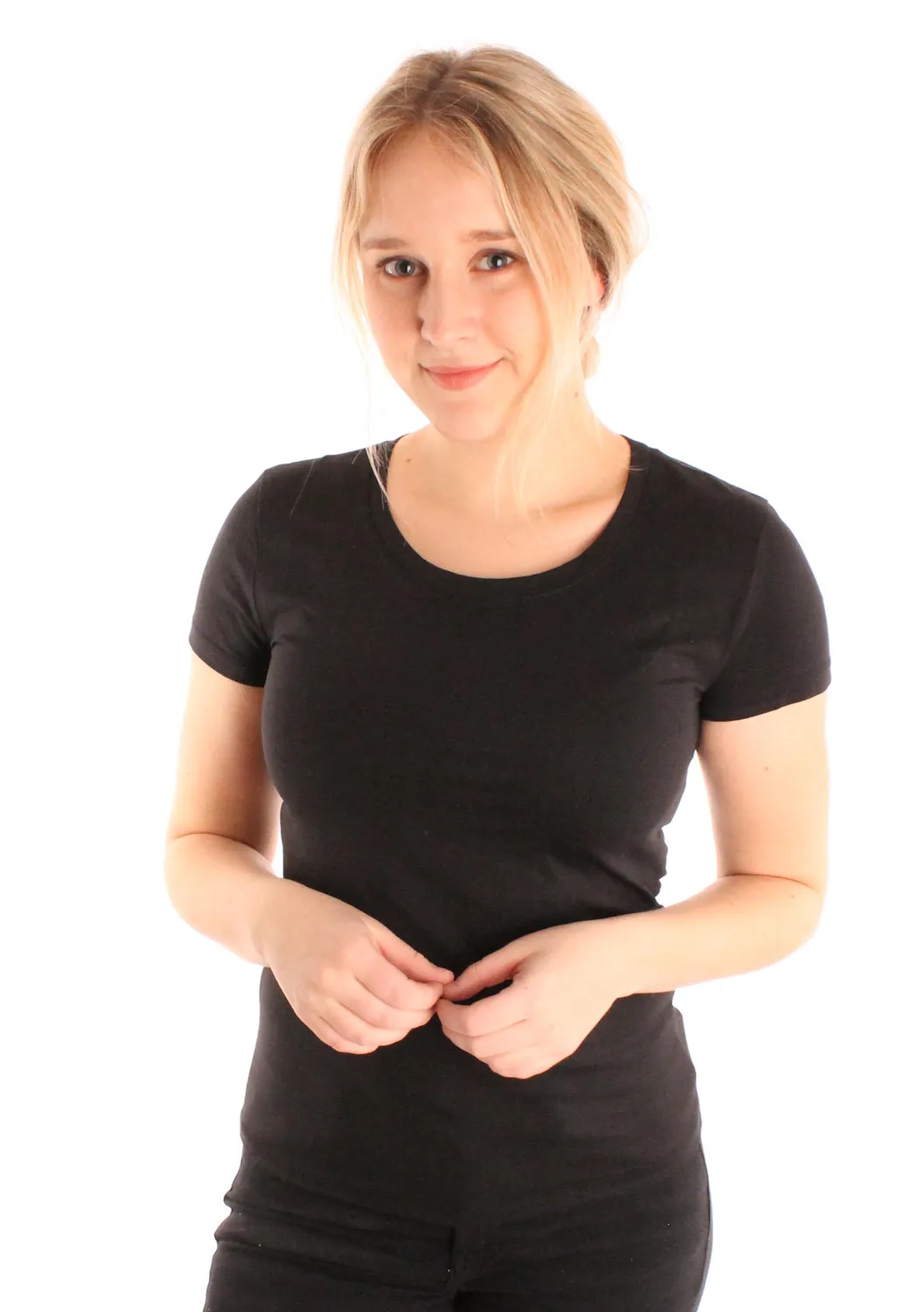 Lovedrunky Basic t-shirt zwart slim fit S-M-L