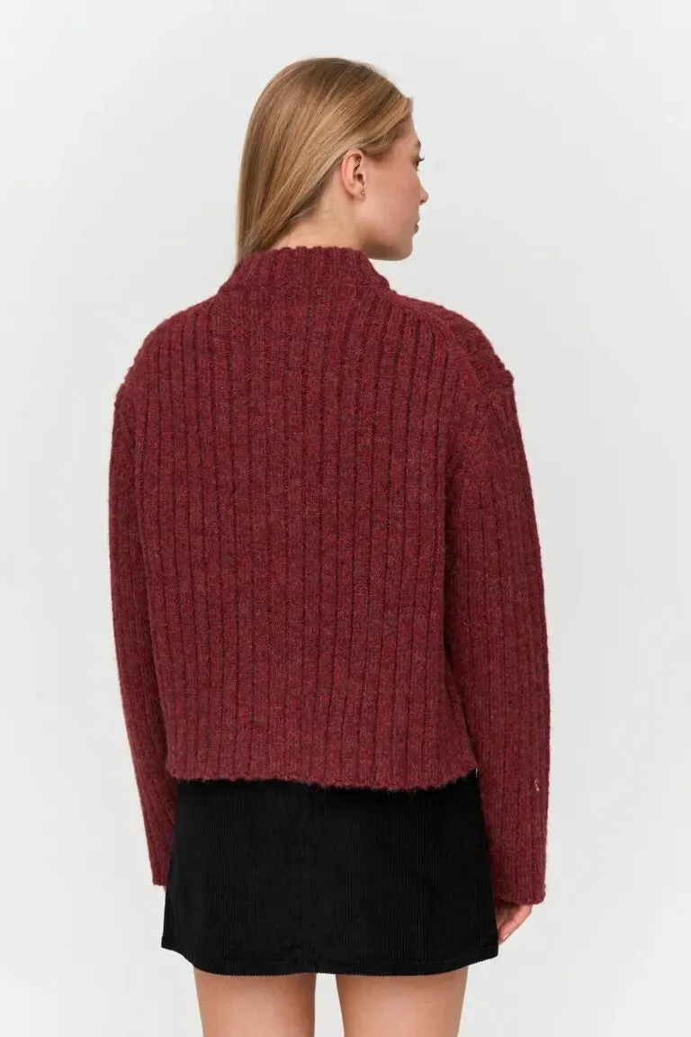 Amiek 24C Vest gebreid vest rood