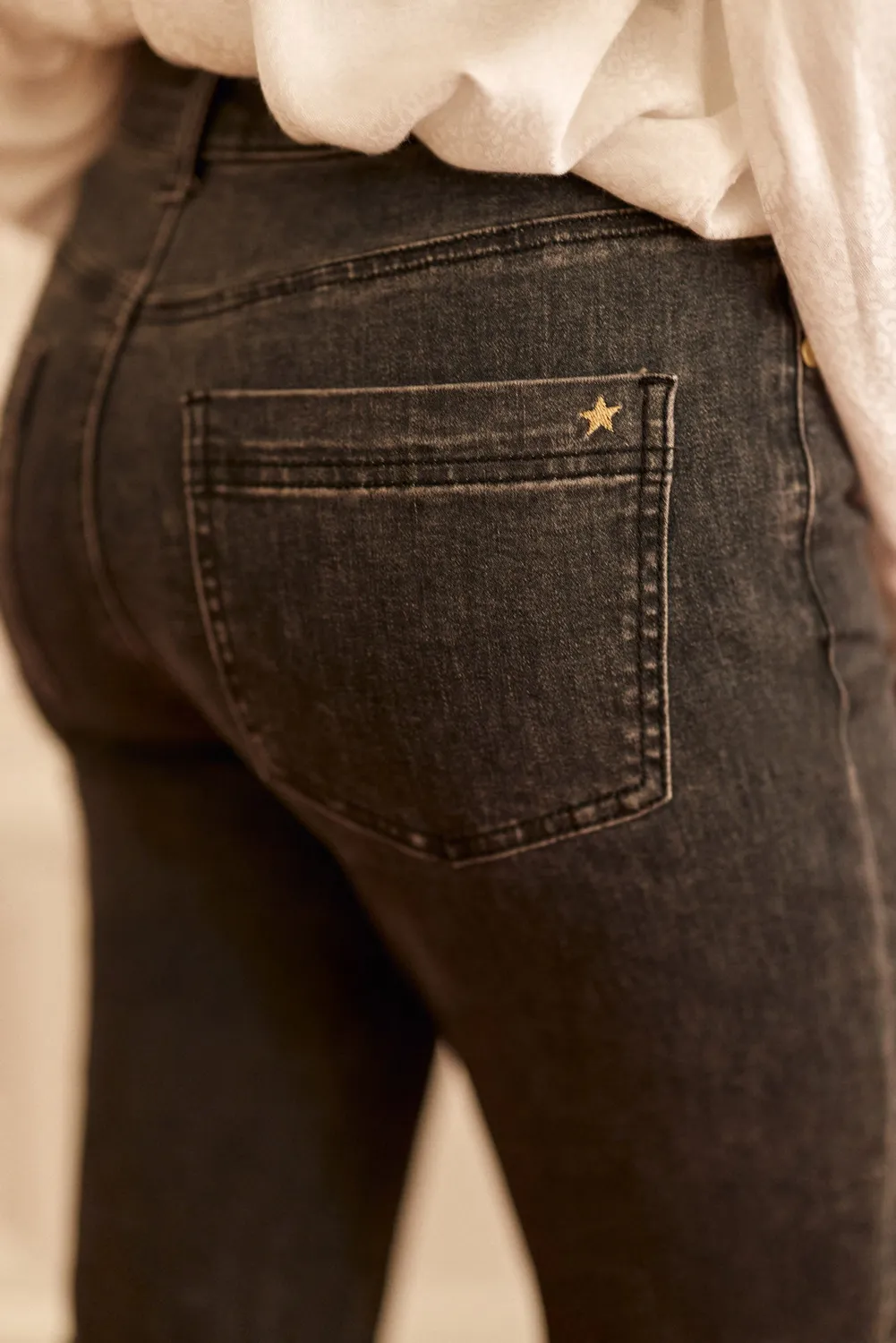 La Petite Etoile Brieg slim jeans grijs