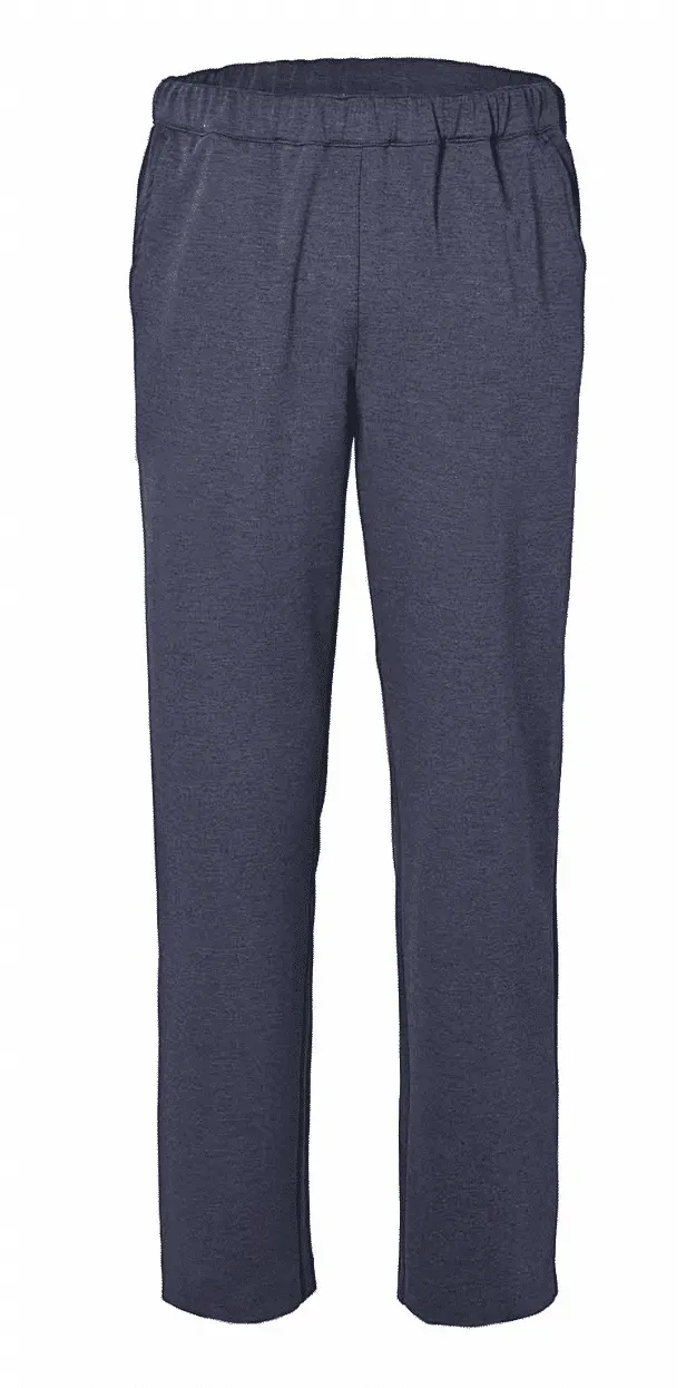 Seniorenkleding Weiden tricot herenpantalon blauw viscose