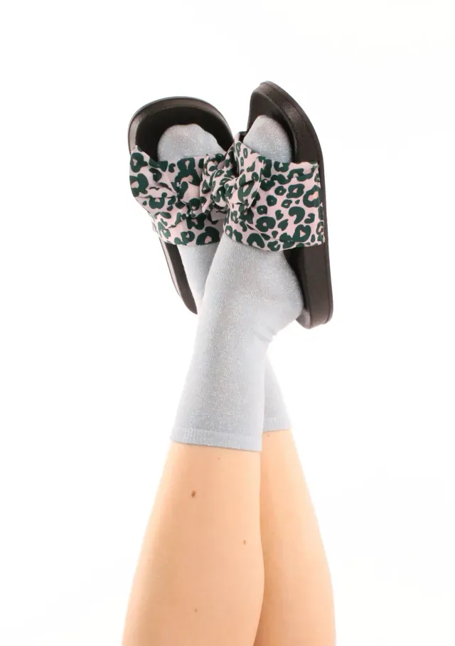 Pinned by K Luipaard Flipflop Groen Rubber Waterbestendig