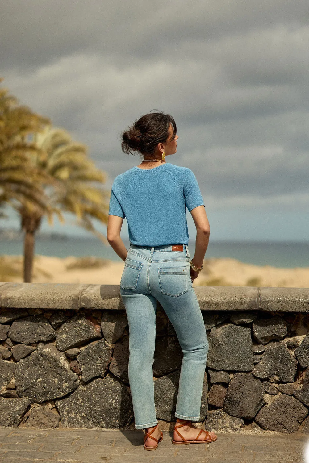 La Petite Etoile Brieg slim jeans stone gewassen