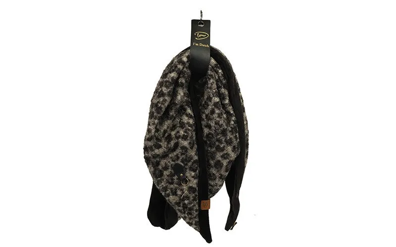 Amiek La Parva sjaal black panter 180x70