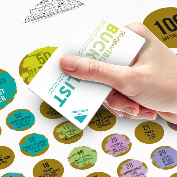 Ibiza Bucketlist krasbox 100 ervaringen cadeau