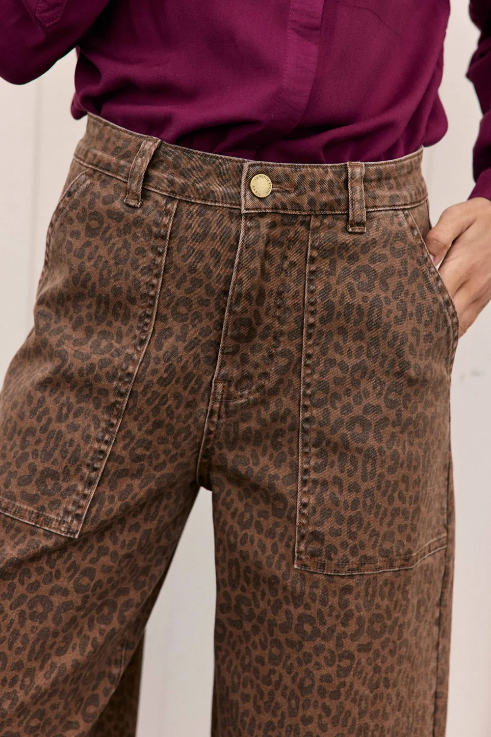 La Petite Etoile Pelyan barrel broek luipaard
