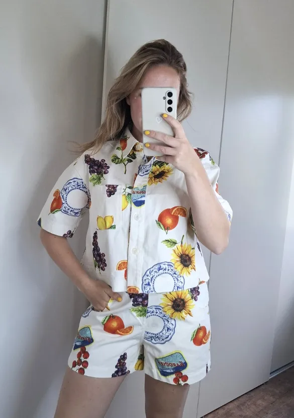LOVEDRUNKY Tropicana short wit paperbag print