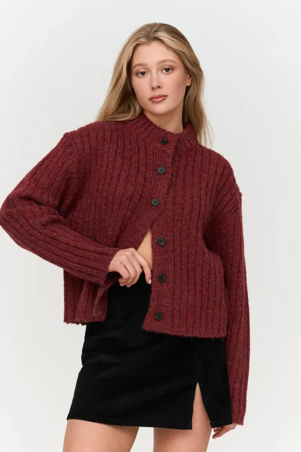 Amiek 24C Vest gebreid vest rood